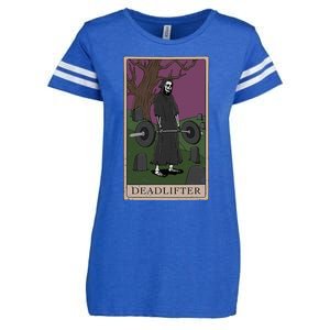 Bodybuilding Deadlifter Tarot Card Strength Training Enza Ladies Jersey Football T-Shirt