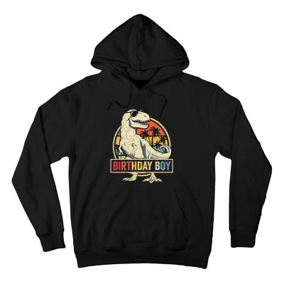 Birthday Dino T Rex Dinosaur Matching Family Hoodie