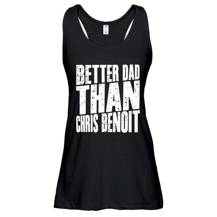 Better Dad Than Chris Benoit Ladies Essential Flowy Tank