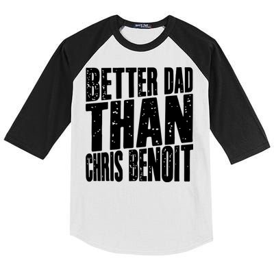 Better Dad Than Chris Benoit Kids Colorblock Raglan Jersey
