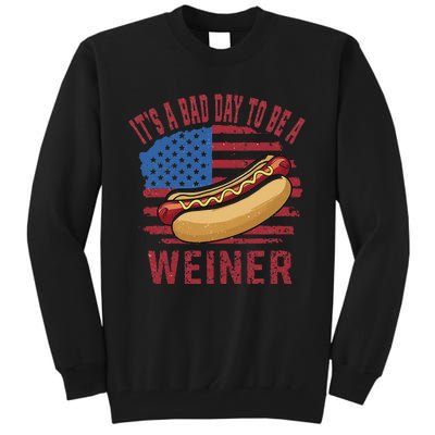 Bad Day To Be Weiner Funny 4th Of July Tall Sweatshirt