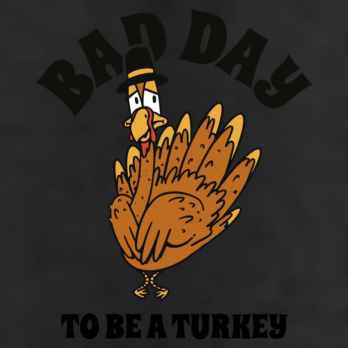 Bad Day To Be A Turkey Funny Thanksgiving Golf Towel