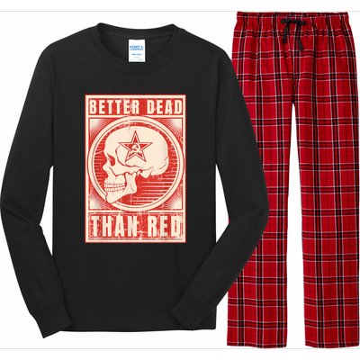 Better Dead Than Red Anti Communism Long Sleeve Pajama Set