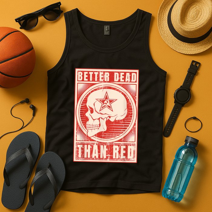 Better Dead Than Red Anti Communism Tank Top