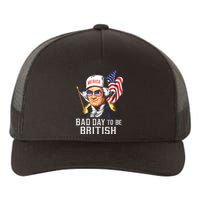 Bad Day To Be British Patriotic George Washington 4th July Yupoong Adult 5-Panel Trucker Hat