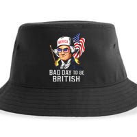 Bad Day To Be British Patriotic George Washington 4th July Sustainable Bucket Hat