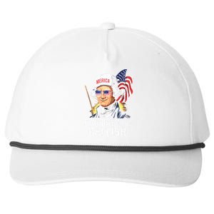 Bad Day To Be British Patriotic George Washington 4th July Snapback Five-Panel Rope Hat