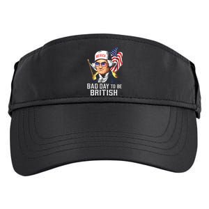 Bad Day To Be British Patriotic George Washington 4th July Adult Drive Performance Visor