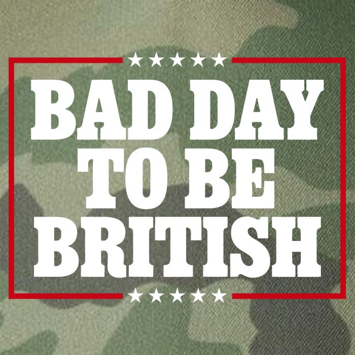 Bad Day To Be British Funny 4th Of July Legacy Tie Dye Trucker Hat