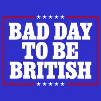 Bad Day To Be British Funny 4th Of July Full-Length Apron With Pockets