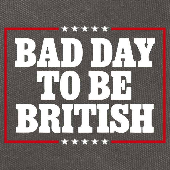 Bad Day To Be British Funny 4th Of July Cotton Canvas Backpack