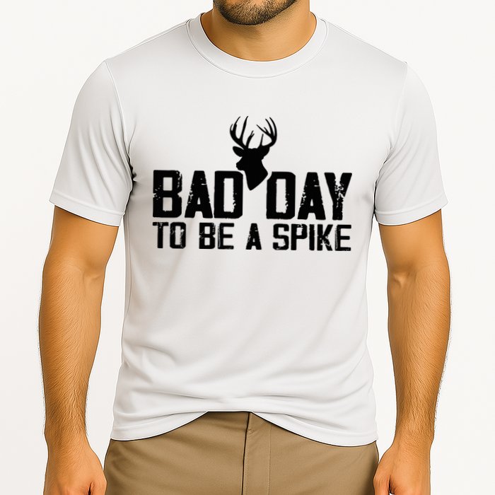 Bad Day To Be A Spike Hunting Season Funny Cooling Performance Crew T-Shirt