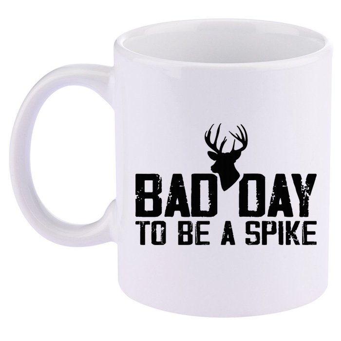 Bad Day To Be A Spike Hunting Season Funny 11oz C Handle Ceramic Mug