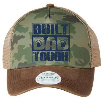 Built Dad Tough Cool Fathers Day Gift Legacy Tie Dye Trucker Hat