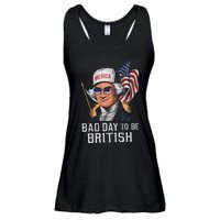 Bad Day To Be British Patriotic George Washington 4th July Gift Ladies Essential Flowy Tank