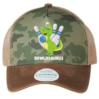 Bowling Dinosaur T Rex Bowlosaurus Player Party Legacy Tie Dye Trucker Hat