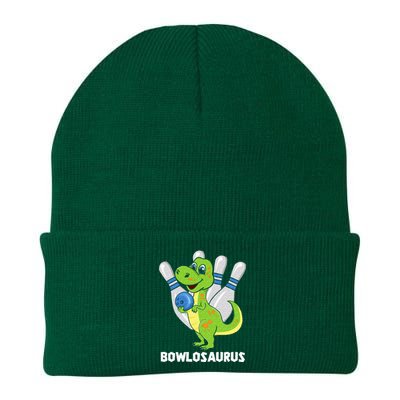 Bowling Dinosaur T Rex Bowlosaurus Player Party Knit Cap Winter Beanie