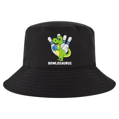 Bowling Dinosaur T Rex Bowlosaurus Player Party Cool Comfort Performance Bucket Hat