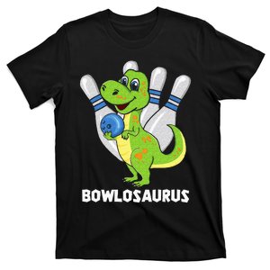 Bowling Dinosaur T Rex Bowlosaurus Player Party T-Shirt