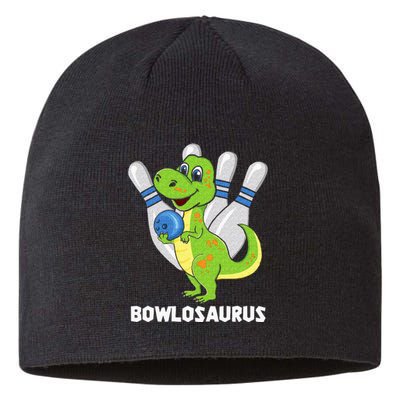 Bowling Dinosaur T Rex Bowlosaurus Player Party Sustainable Beanie