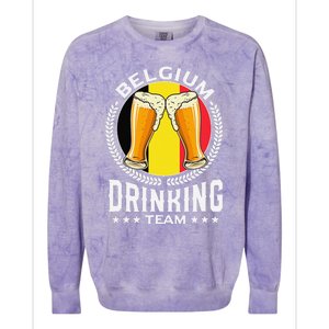 Belgium Drinking Team Colorblast Crewneck Sweatshirt