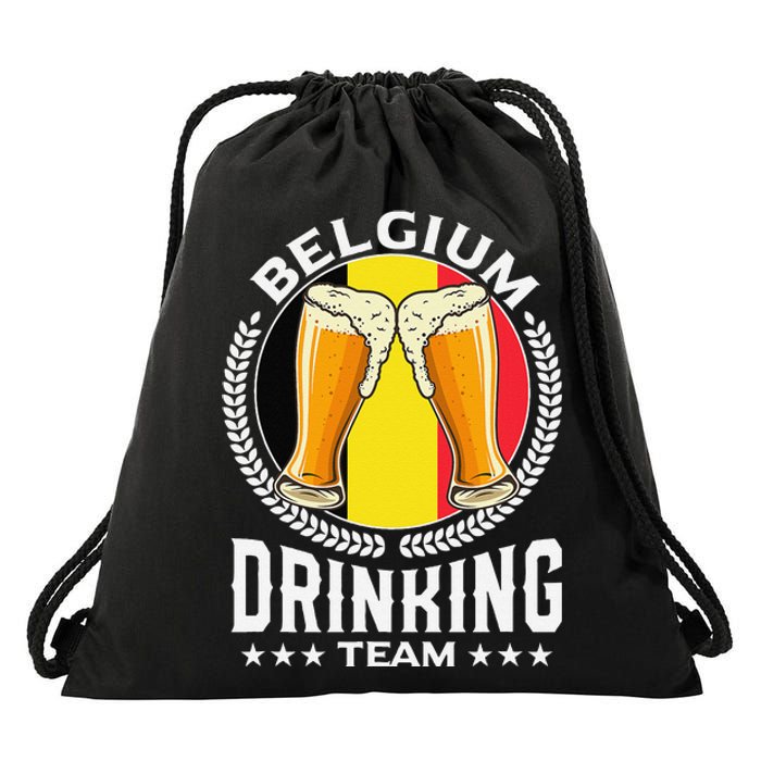 Belgium Drinking Team Drawstring Bag