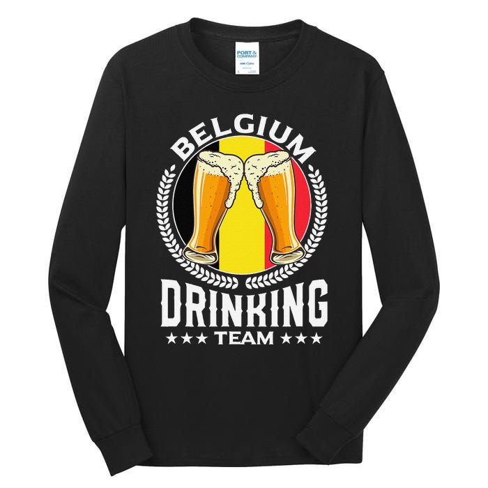 Belgium Drinking Team Tall Long Sleeve T-Shirt