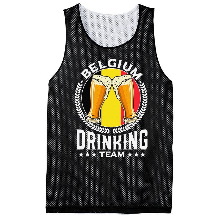 Belgium Drinking Team Mesh Reversible Basketball Jersey Tank