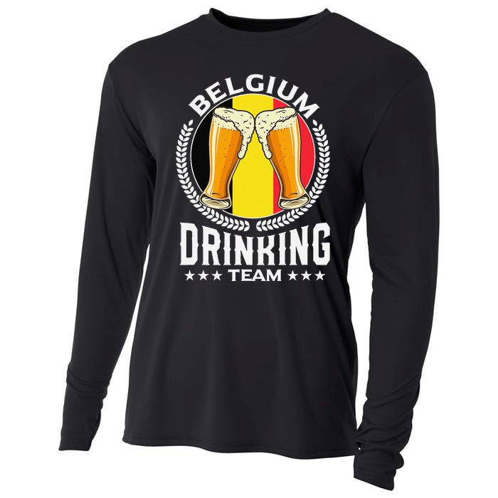 Belgium Drinking Team Cooling Performance Long Sleeve Crew