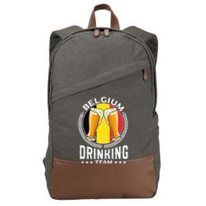 Belgium Drinking Team Cotton Canvas Backpack