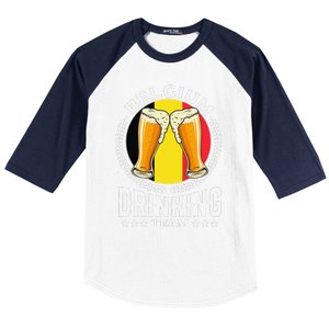 Belgium Drinking Team Baseball Sleeve Shirt