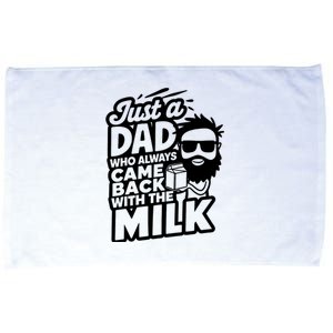 Bearded Dad That Always Came Back With The Milk Microfiber Hand Towel