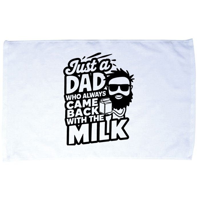 Bearded Dad That Always Came Back With The Milk Microfiber Hand Towel