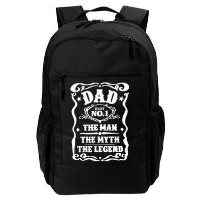 Best Dad The Man The Myth The Legend Number 1 Dad Backpack
