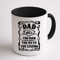 Best Dad The Man The Myth The Legend Number 1 Dad Mug
