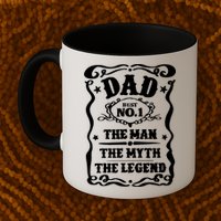 Best Dad The Man The Myth The Legend Number 1 Dad Mug