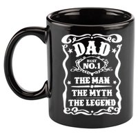 Best Dad The Man The Myth The Legend Number 1 Dad 11oz C Handle Ceramic Mug