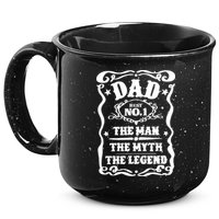 Best Dad The Man The Myth The Legend Number 1 Dad 15oz Campfire Ceramic Mug