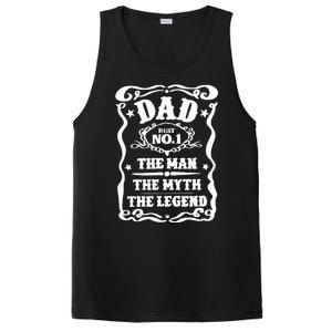 Best Dad The Man The Myth The Legend Number 1 Dad PosiCharge Competitor Tank