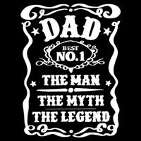 Best Dad The Man The Myth The Legend Number 1 Dad Wool Snapback Cap