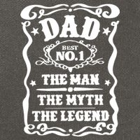 Best Dad The Man The Myth The Legend Number 1 Dad Cotton Canvas Backpack