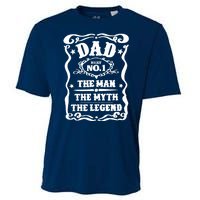 Best Dad The Man The Myth The Legend Number 1 Dad Cooling Performance Crew T-Shirt