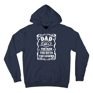 Best Dad The Man The Myth The Legend Number 1 Dad Hoodie