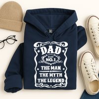 Best Dad The Man The Myth The Legend Number 1 Dad Hoodie