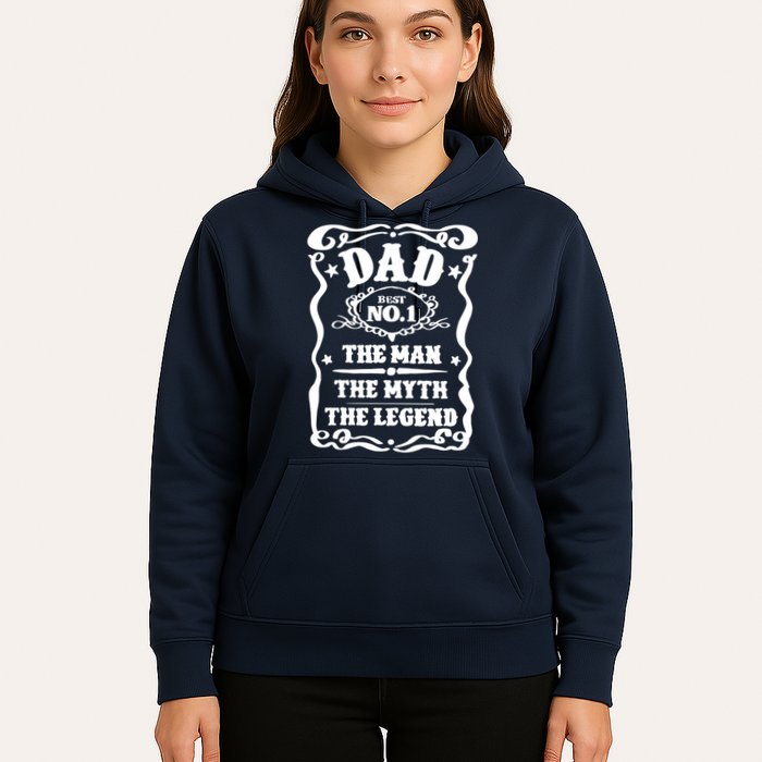 Best Dad The Man The Myth The Legend Number 1 Dad Hoodie