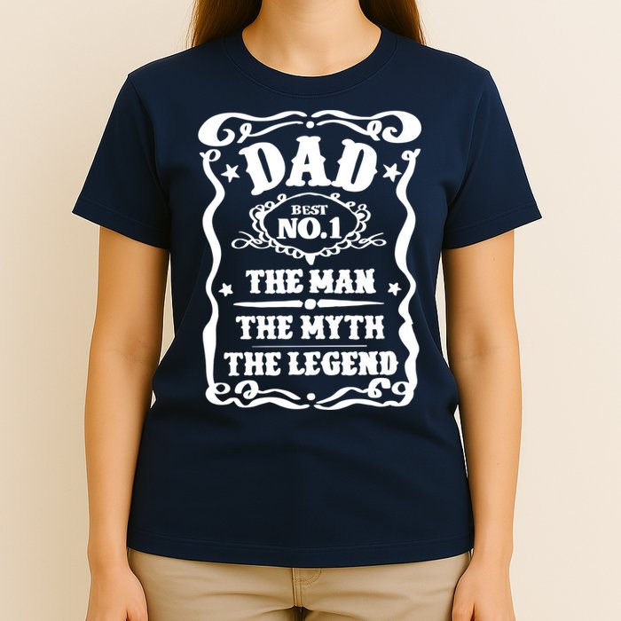 Best Dad The Man The Myth The Legend Number 1 Dad T-Shirt