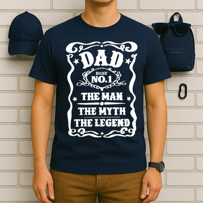 Best Dad The Man The Myth The Legend Number 1 Dad T-Shirt