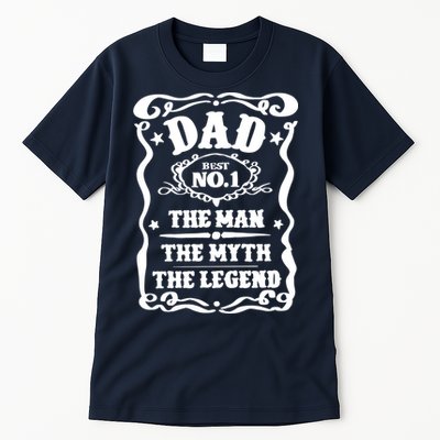 Best Dad The Man The Myth The Legend Number 1 Dad Tall T-Shirt