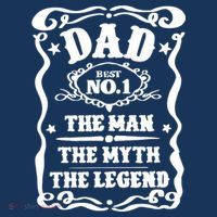 Best Dad The Man The Myth The Legend Number 1 Dad Tall T-Shirt