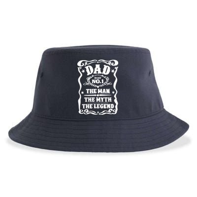 Best Dad The Man The Myth The Legend Number 1 Dad Sustainable Bucket Hat